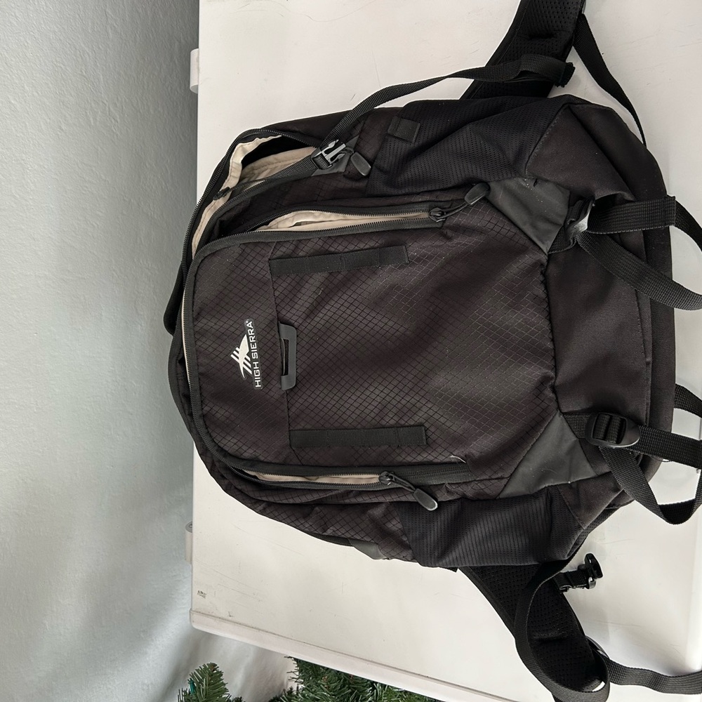 High sierra black backpack